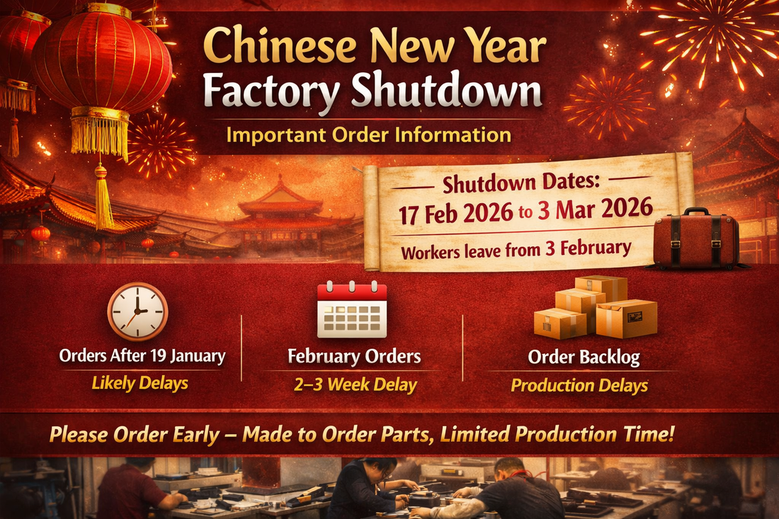 IMPORTANT: Chinese New Year factory shutdown