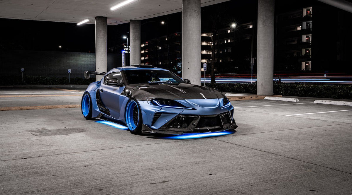 Baby Blue — Robot Alerion (Style A) Toyota GR Supra Moray Full Widebody Kit