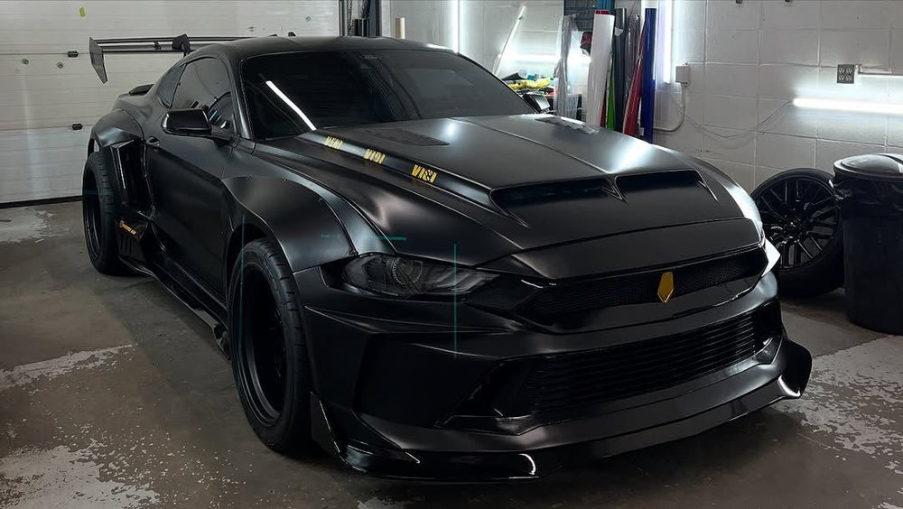 Black — Robot Craftsman Ford Mustang Dusk Widebody Kit 2015-2023