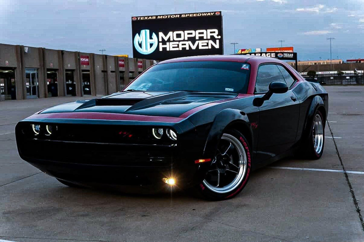 Black — ROBOT CRAFTSMAN Front Bumper CHOPPER for Dodge Challenger 2015-ON — Build 2