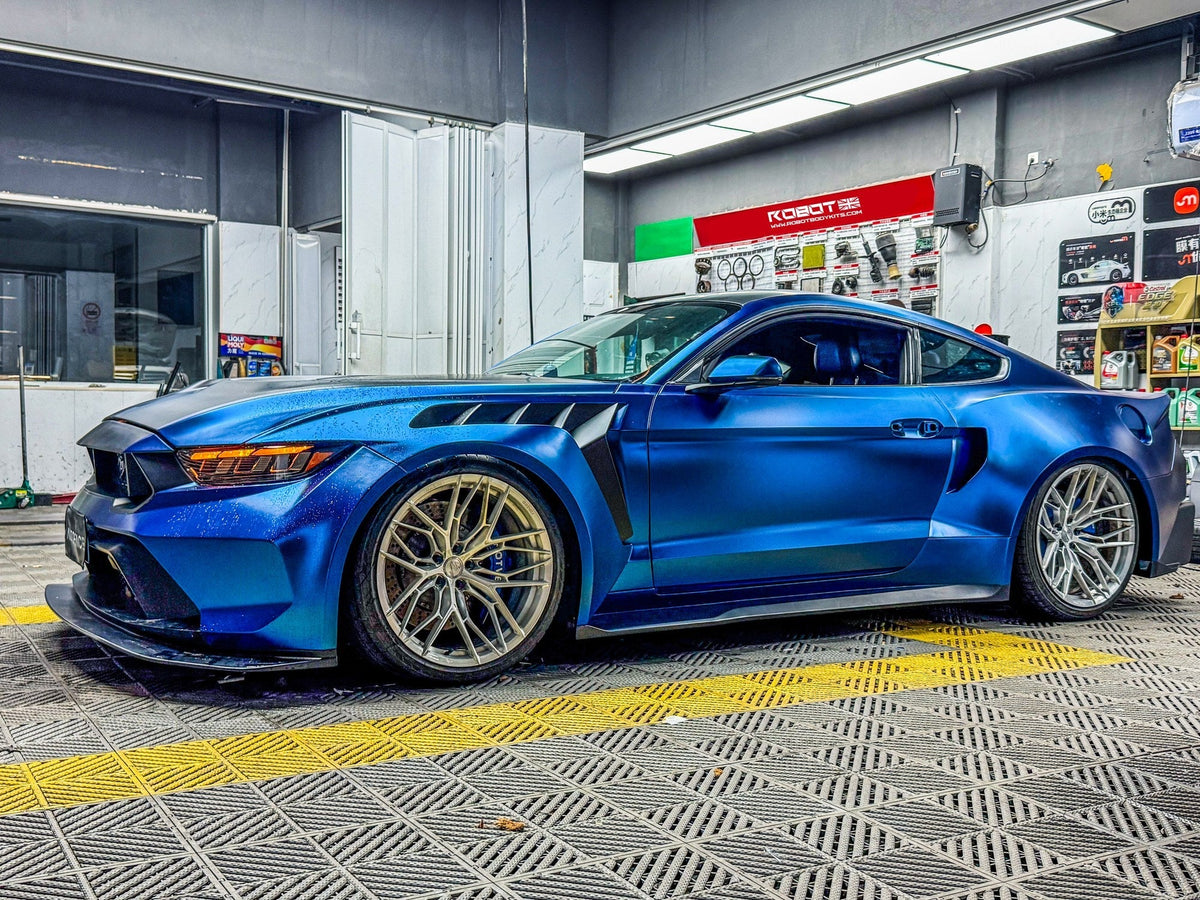 Dark Blue — Robot Ford Mustang V5 GTR Widebody Kit for S550.1 & S550.2