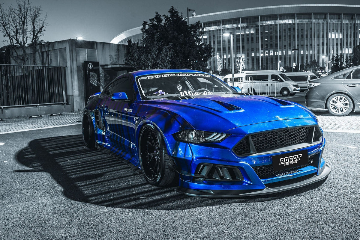 Ford Mustang — Robot Craftsman V2 Bodykit | Blue