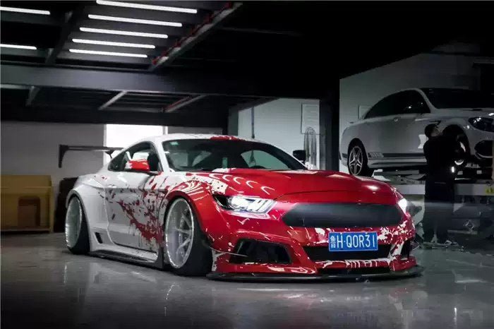 Ford Mustang — Robot Craftsman V2 Bodykit | Red & White Wrap