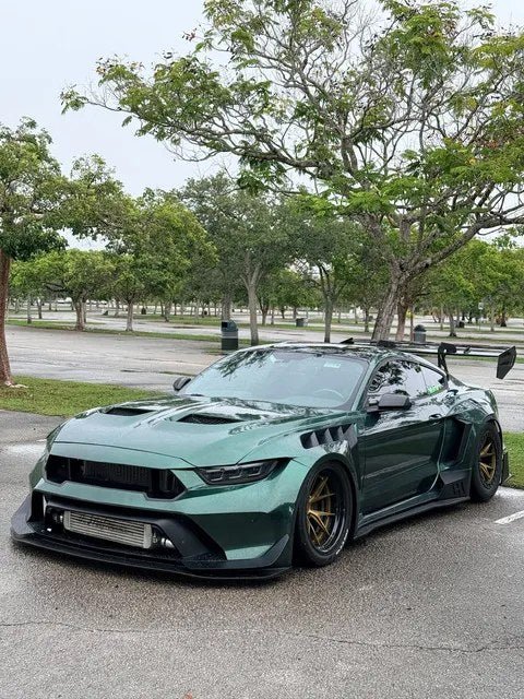 Green GTD Front, Dawn Rear — Robot Ford Mustang V5 GTR Widebody Kit for S550.1 & S550.2