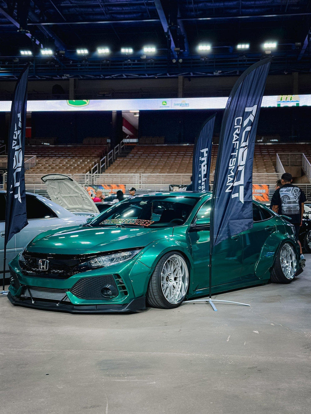Green — Robot 10th Gen Honda Civic SEDAN  Hatchback FRP Complete Widebody Kit