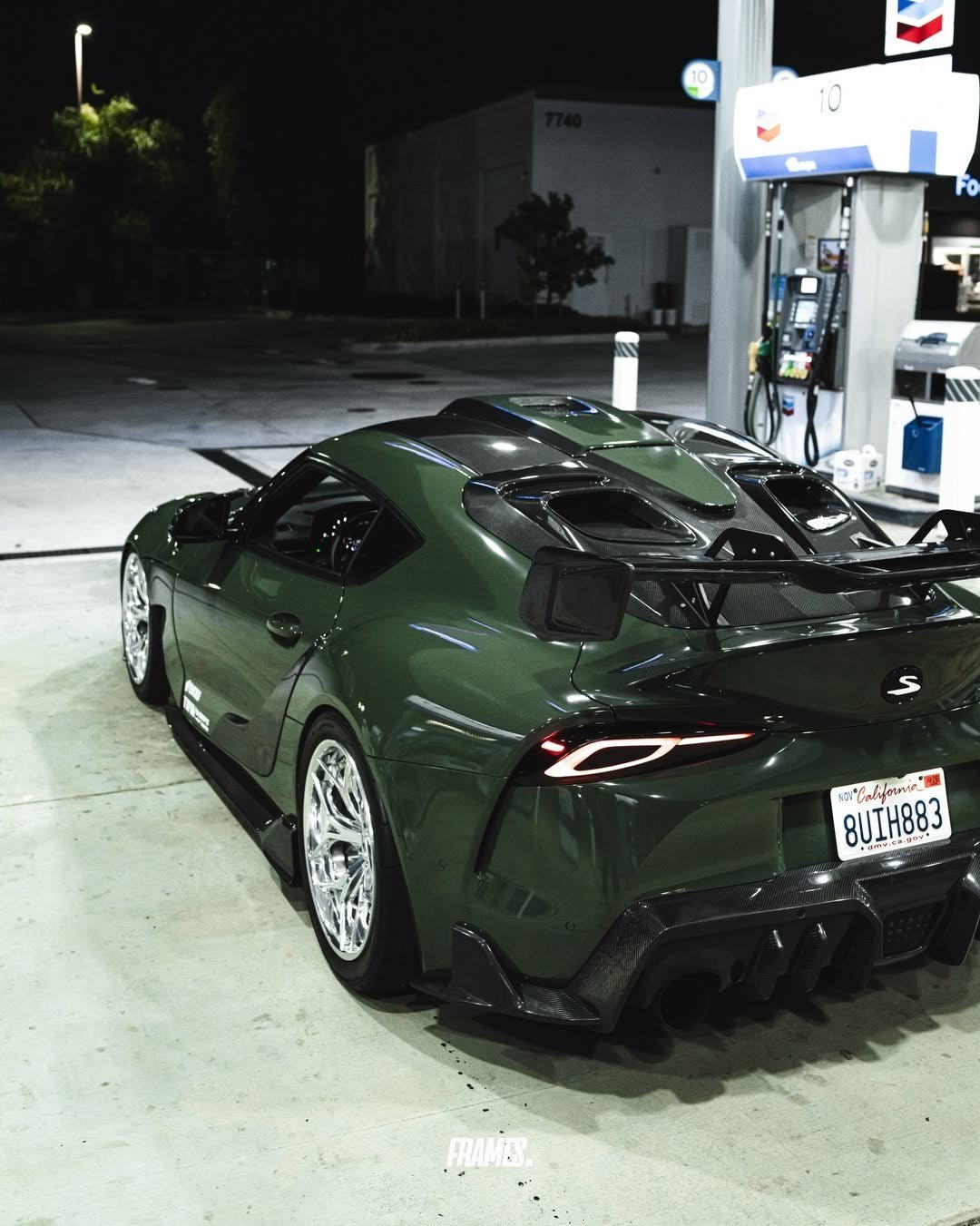 Green — Robot Craftsman Toyota GR Supra GT Wing, Roof Scoop & Rear Window Louver