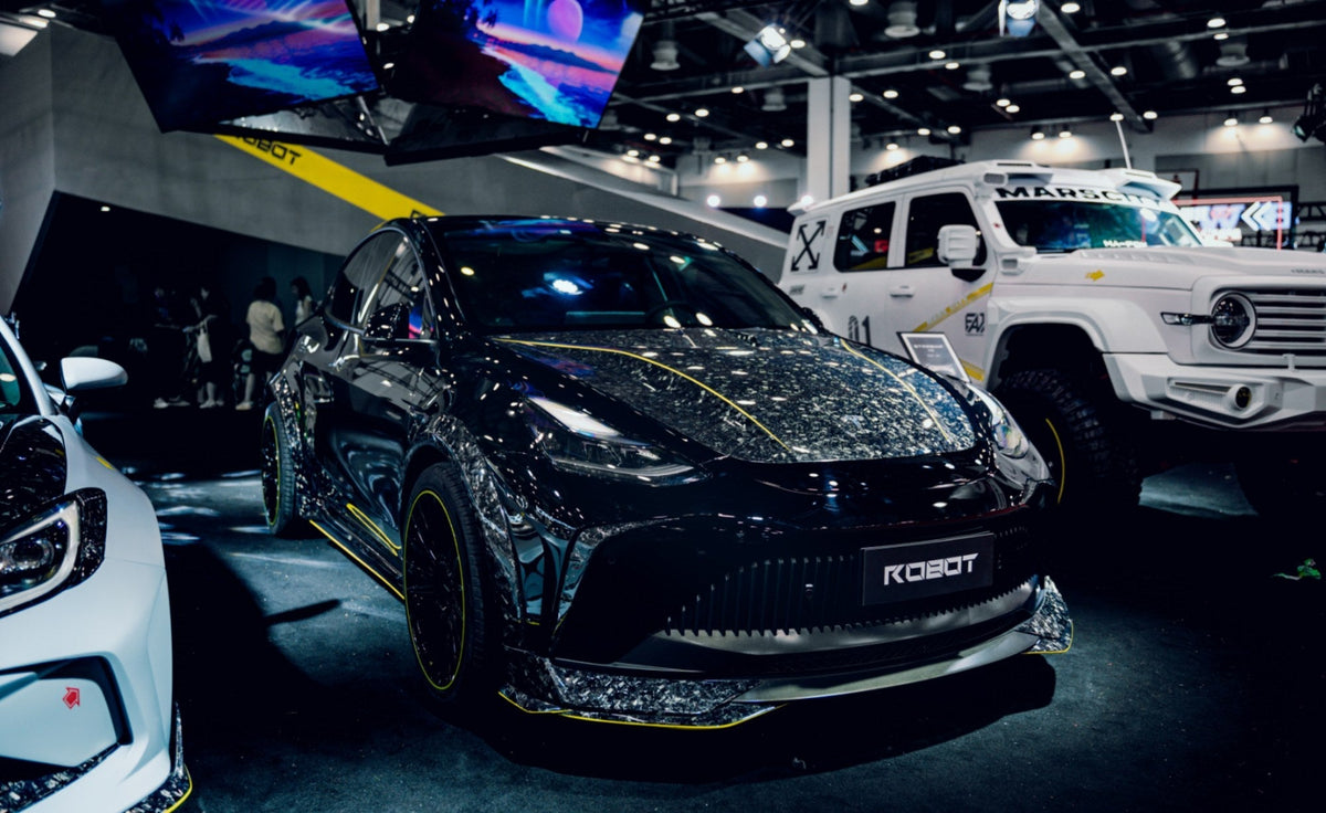 GT Show Black — Robot Craftsman Tesla Model Y Starship Polypropylene (PPfrp) Full widebody Bodykit