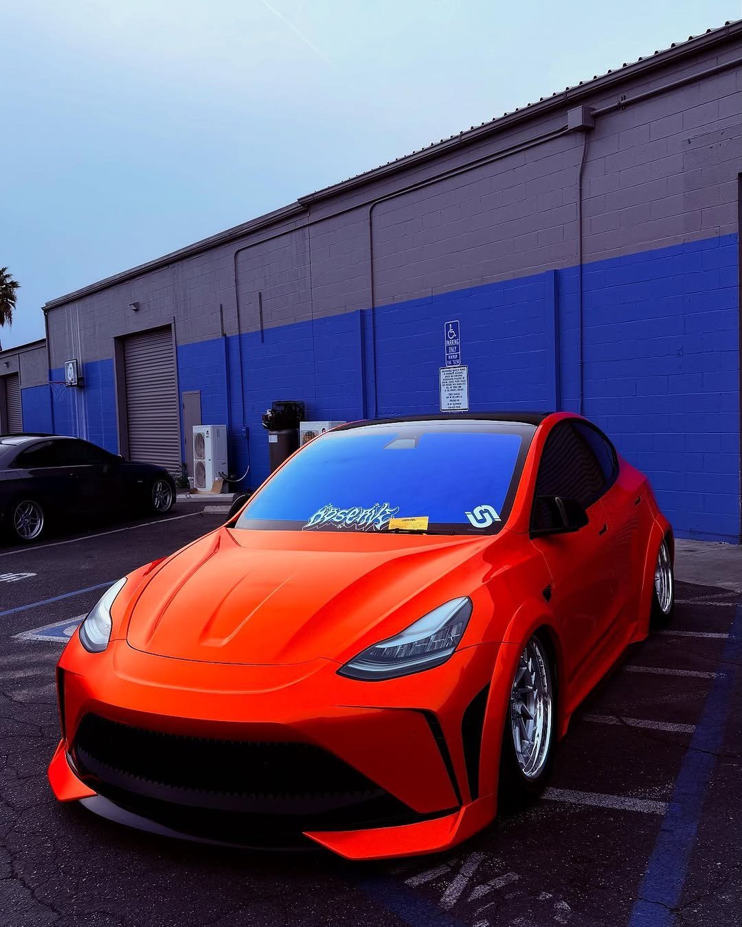 Orange — Robot Craftsman Tesla Model Y Starship Polypropylene (PPfrp) Full widebody Bodykit