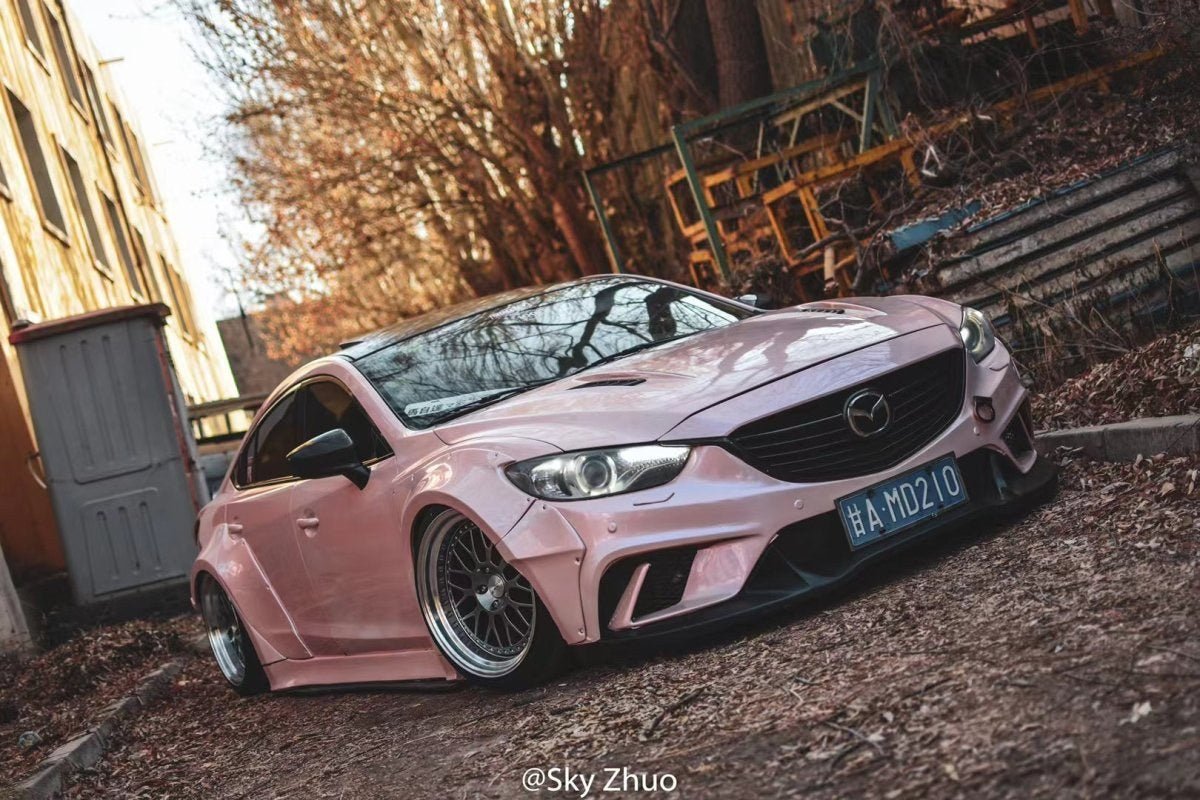 Pink — Robot Craftsman Mazda 6 2014-2017 Plus Body Kit Fibre Glass Reinforced Plastic Complete Widebody Kit (FRP)