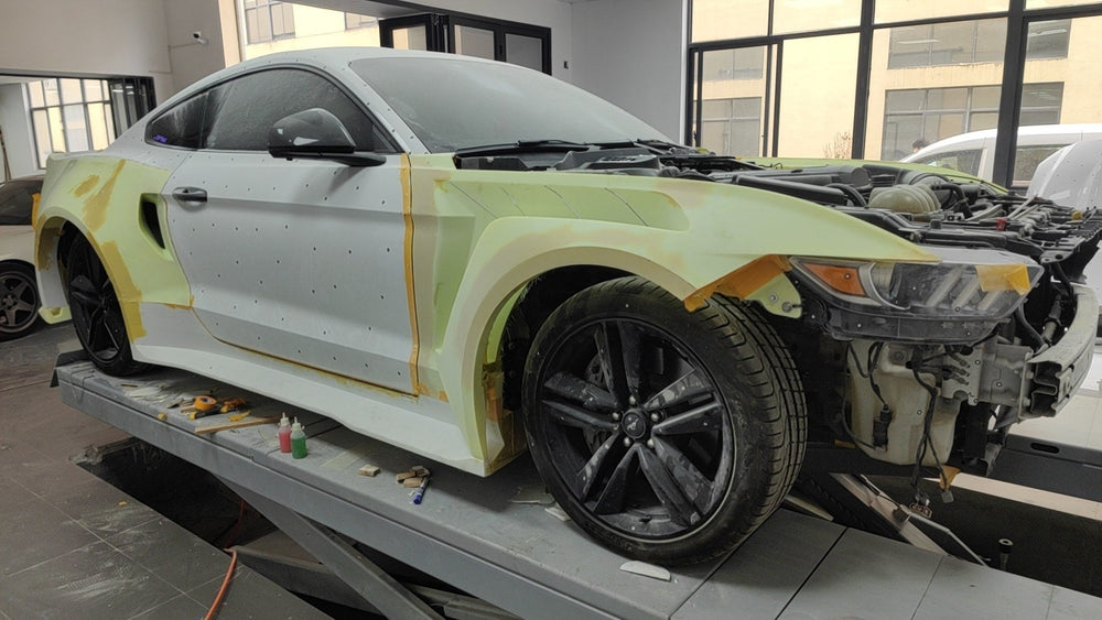 Project Development Photos — Robot Ford Mustang V5 GTR Widebody Kit for S550.1 & S550.2