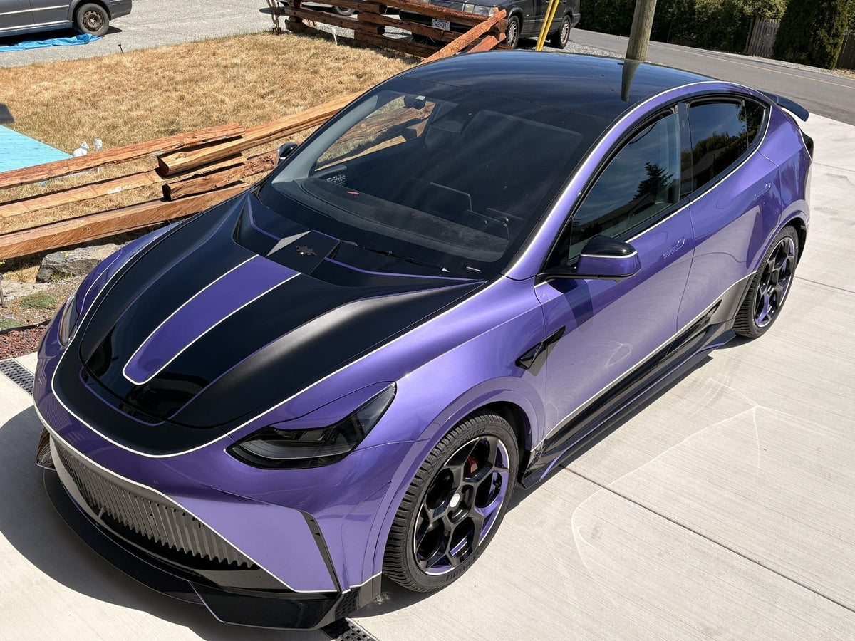 Purple — Robot Craftsman Tesla Model Y Starship Polypropylene (PP) Full Bodykit