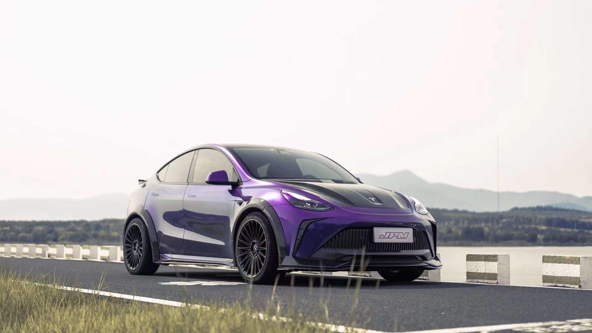 Purple — Robot Craftsman Tesla Model Y Starship Polypropylene (PPfrp) Full widebody Bodykit