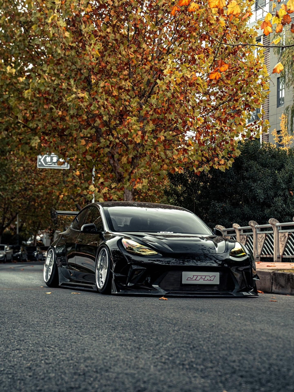 Black Tesla Model 3 — Robot Craftsman HACKER Widebody — Build 2