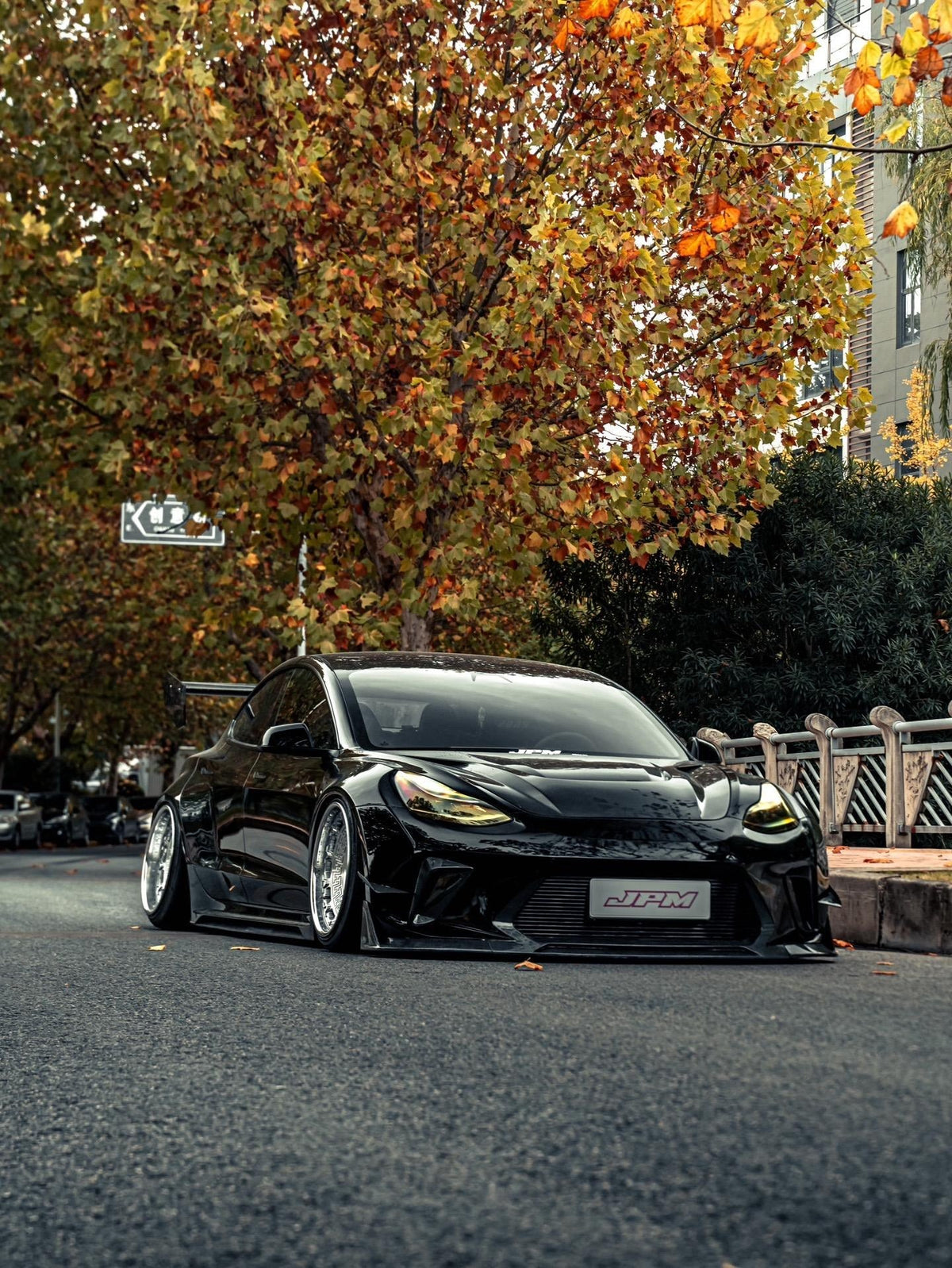 Black Tesla Model 3 — Robot Craftsman HACKER Widebody — Build 2