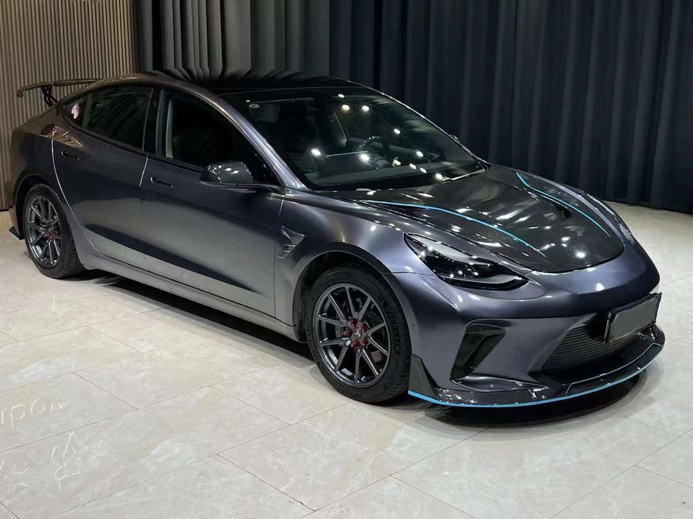 Stealth Grey Tesla Model 3 — Robot Craftsman HACKER Narrowbody