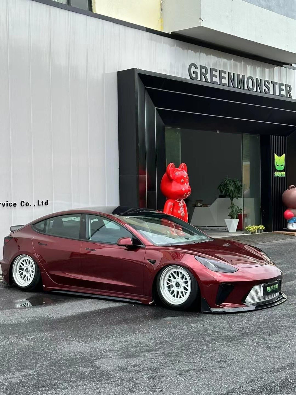 Red Tesla Model 3 — Robot Craftsman HACKER Narrowbody — Build 4