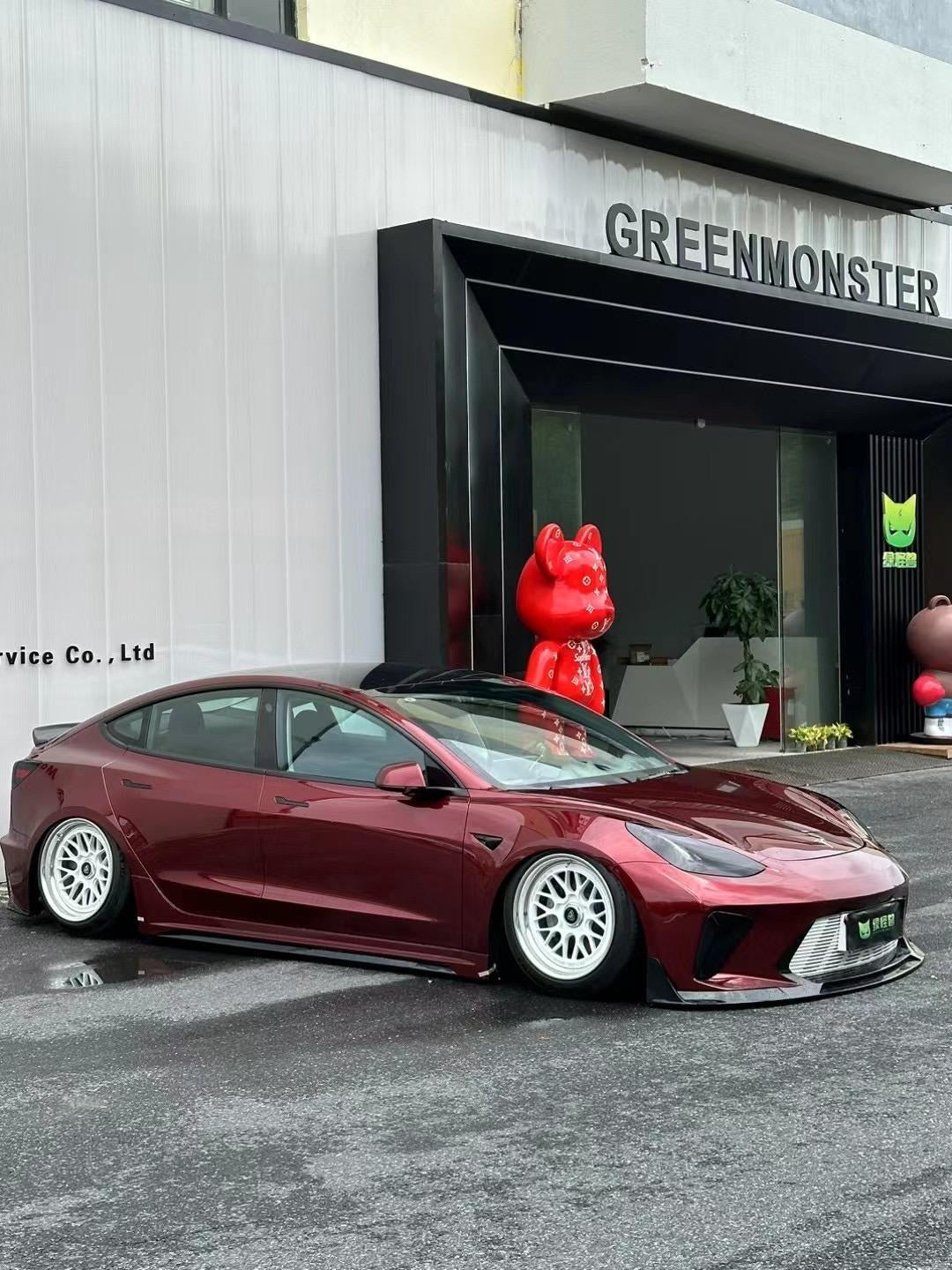 Red Tesla Model 3 — Robot Craftsman HACKER Narrowbody — Build 4