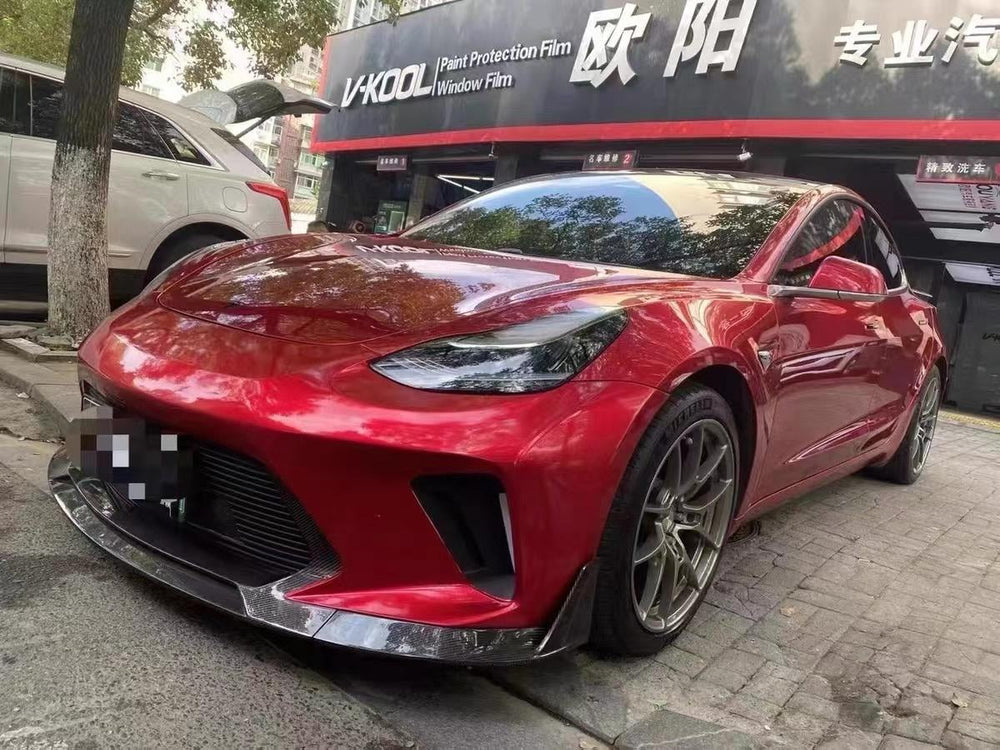 Red Tesla Model 3 — Robot Craftsman HACKER Narrowbody — Build 3