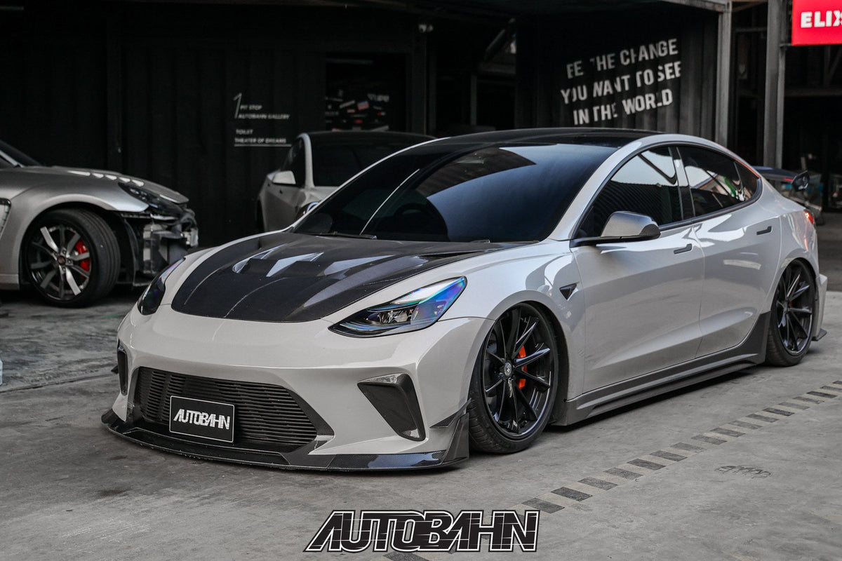 Nardo Grey Tesla Model 3 — Robot Craftsman HACKER Narrowbody