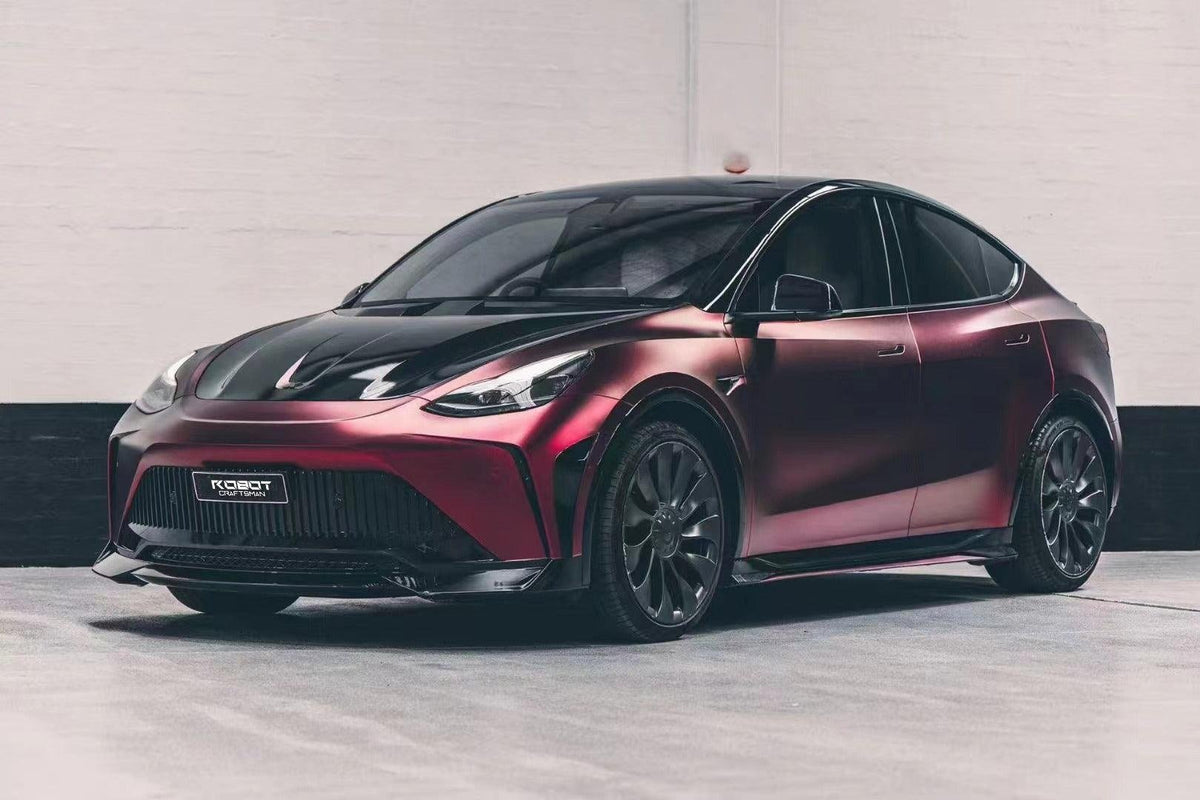 Red — Robot Craftsman Tesla Model Y Starship Polypropylene (PP) Full Bodykit
