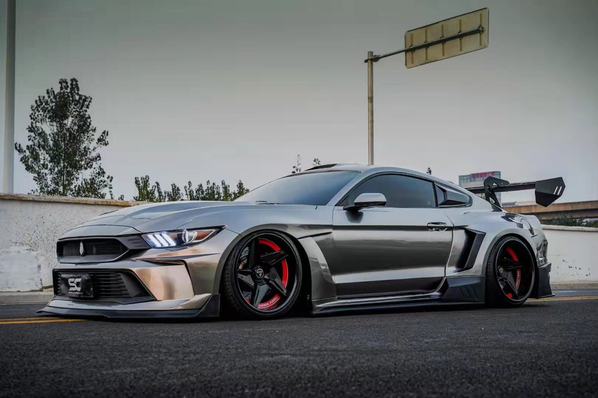 Silver — Robot Craftsman Ford Mustang Dusk Widebody Kit 2015-2023