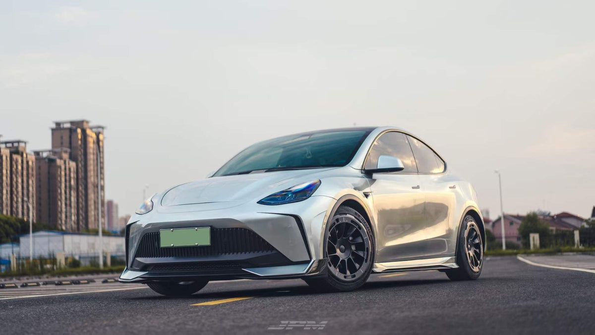 Silver — Robot Craftsman Tesla Model Y Starship Polypropylene (PP) Full Bodykit