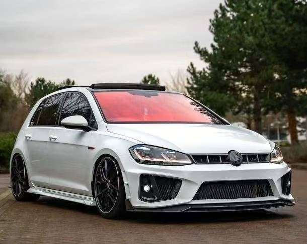 Volkswagen Golf Mk7 / Mk7.5 — Robot Craftsman Front Bumper | White — Build 2