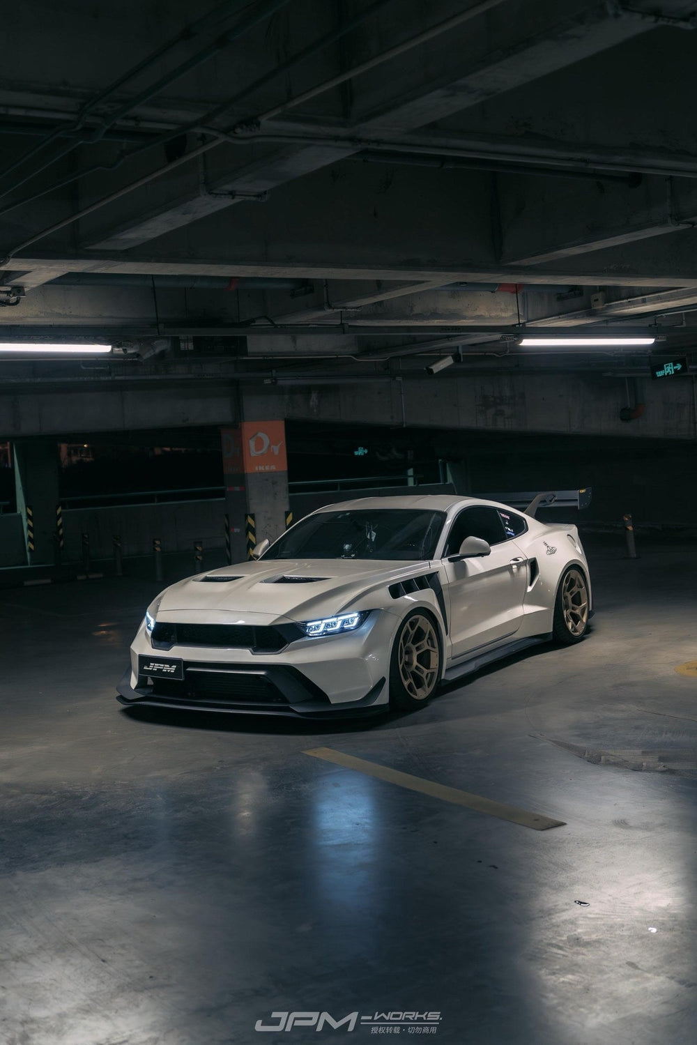 White — Robot Ford Mustang V5 GTR Widebody Kit for S550.1 & S550.2
