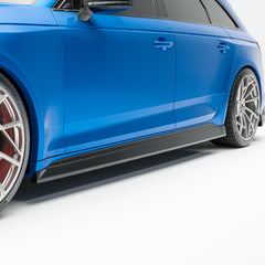 Audi RS4 B9.5 Facelift Carbon Fiber Side Skirts