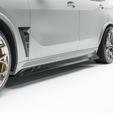 BMW X5M F95 LCI Carbon Fiber Side Skirts