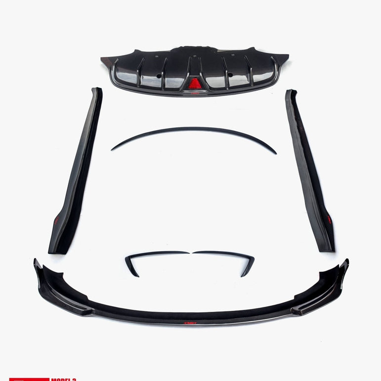 CMST Carbon Fiber Full Body Kit Style B for Tesla Model 3 - Robot Bodykits