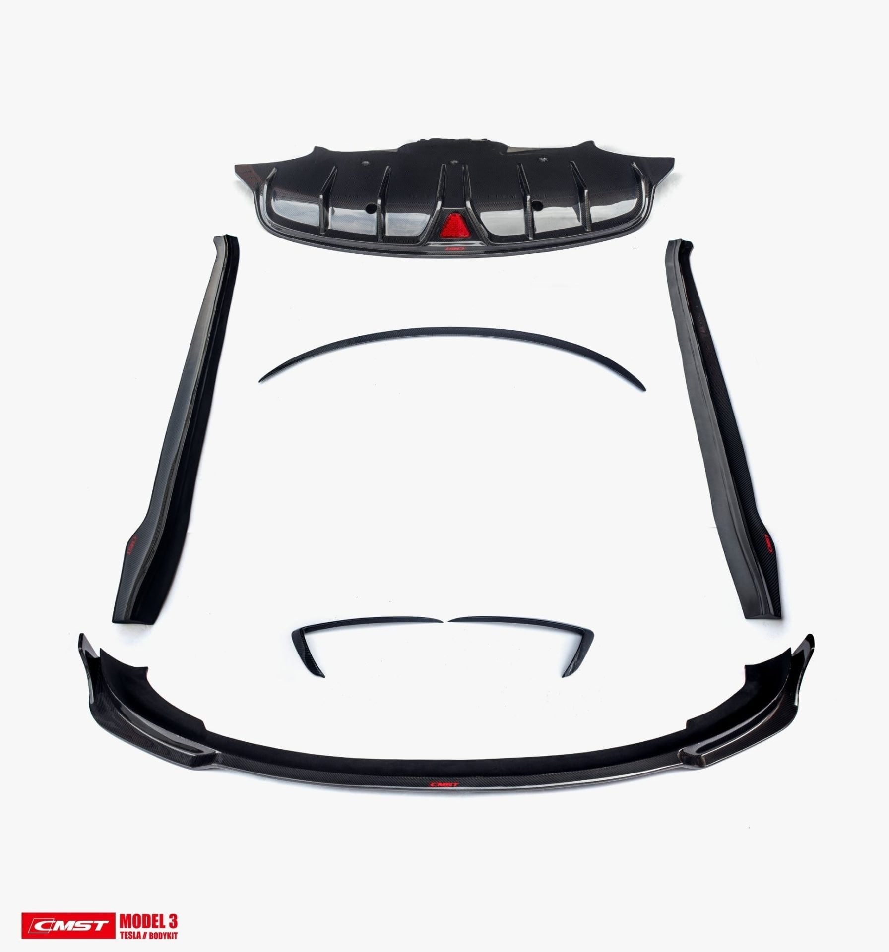 CMST Carbon Fiber Full Body Kit Style B for Tesla Model 3 - Robot Bodykits