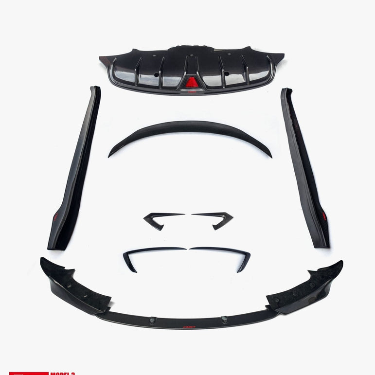 CMST Carbon Fiber Full Body Kit Style A for Tesla Model 3 - Robot Bodykits