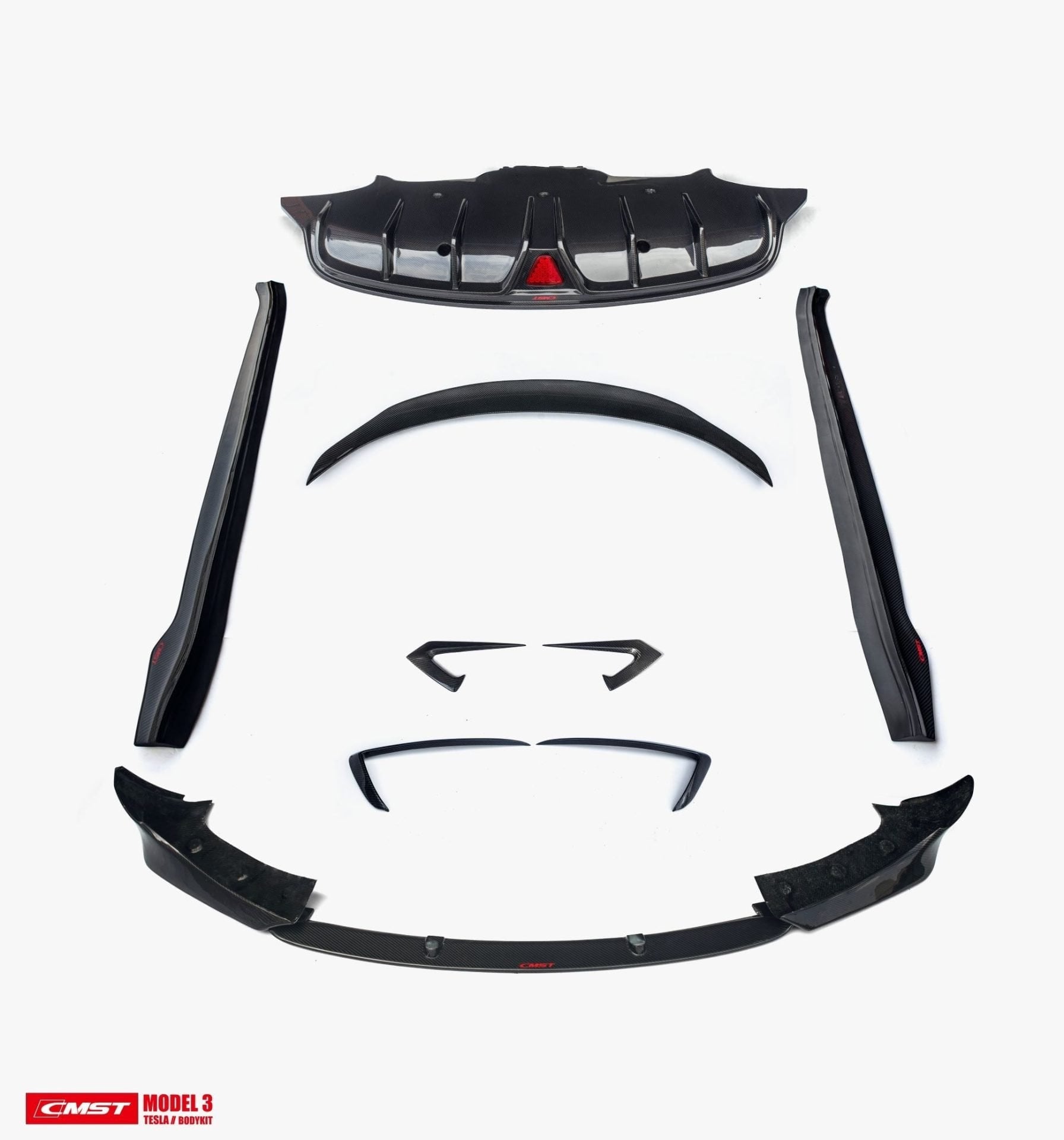CMST Carbon Fiber Full Body Kit Style A for Tesla Model 3 - Robot Bodykits