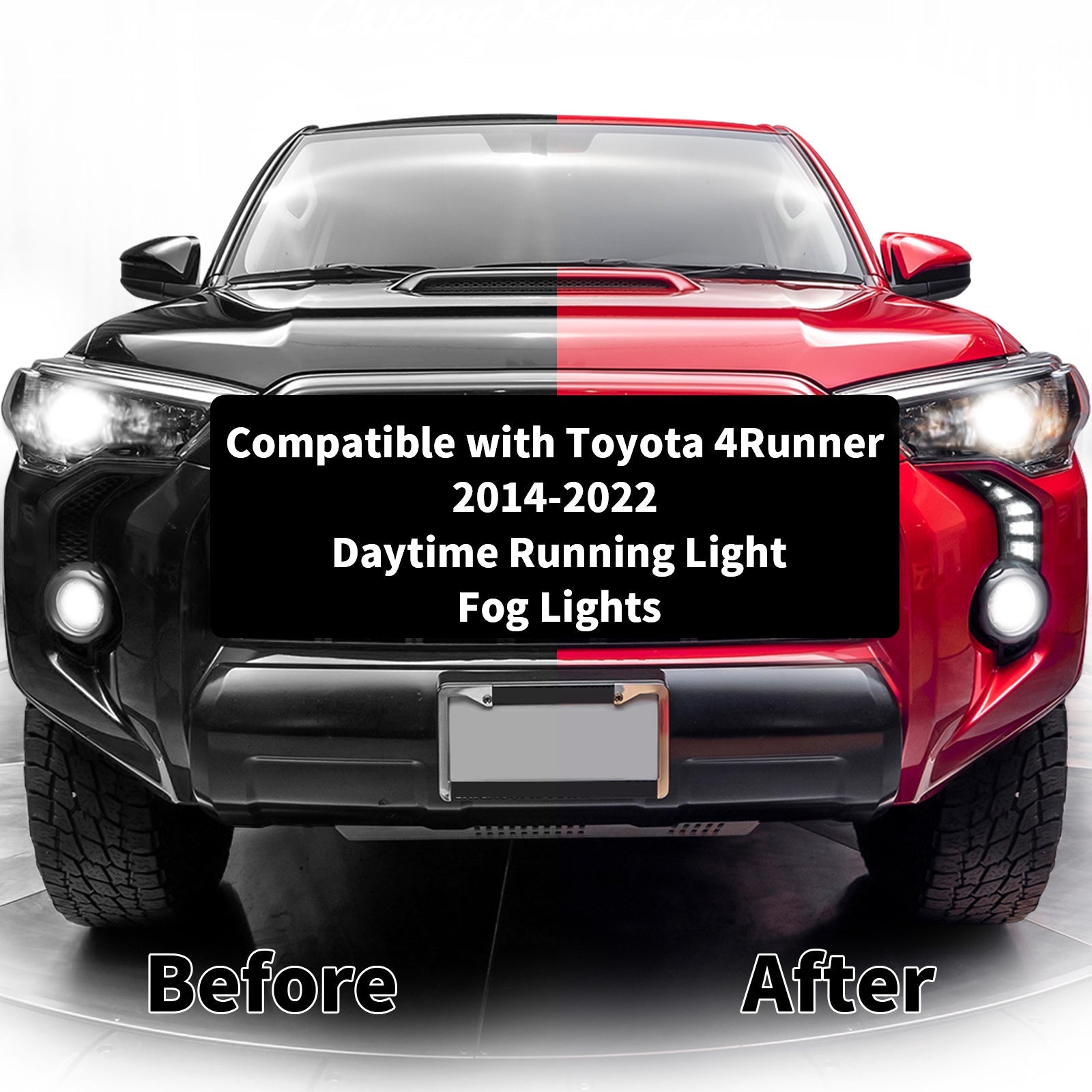 LED DRL Fog Lamp For Toyota 4Runner 2014-2022,1pair