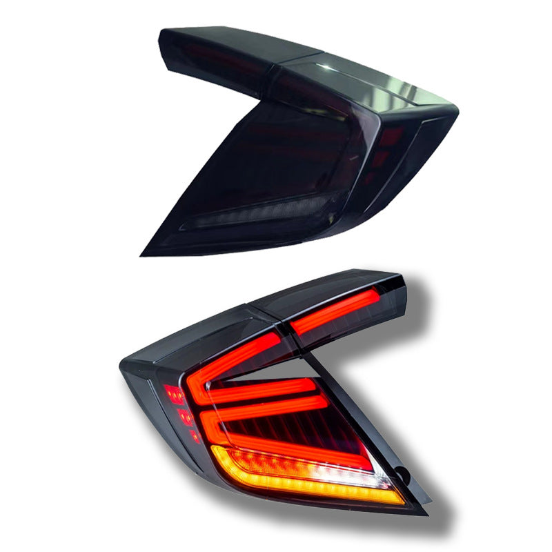 Full LED Tail Lights Assembly For 10th Gen Honda Civic Type R Hatchback 2016-2021