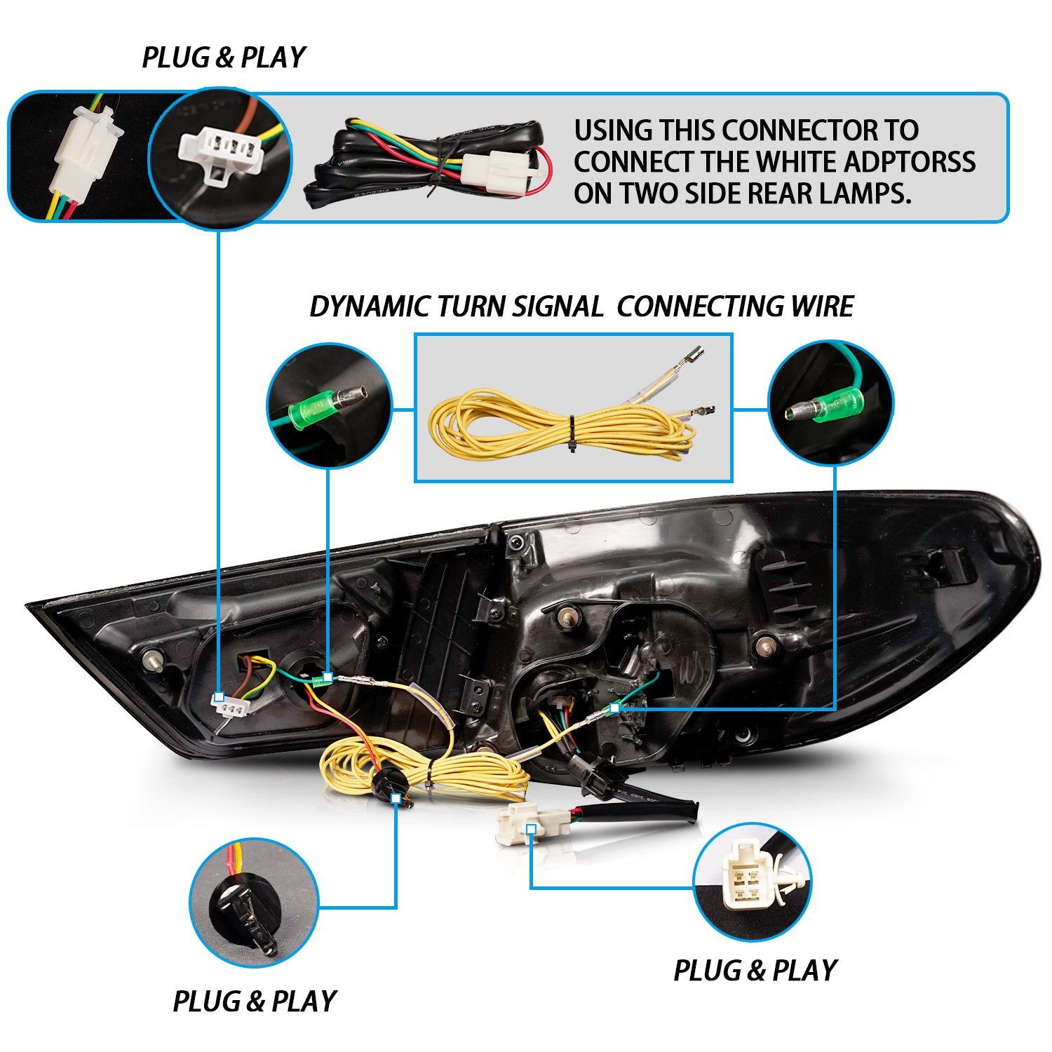 Full LED Tail Lights Assembly For Toyota Reiz/Mark X 2010-2013