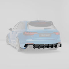 Audi RS4 B9.5 Facelift Carbon Fiber Rear Diffuser