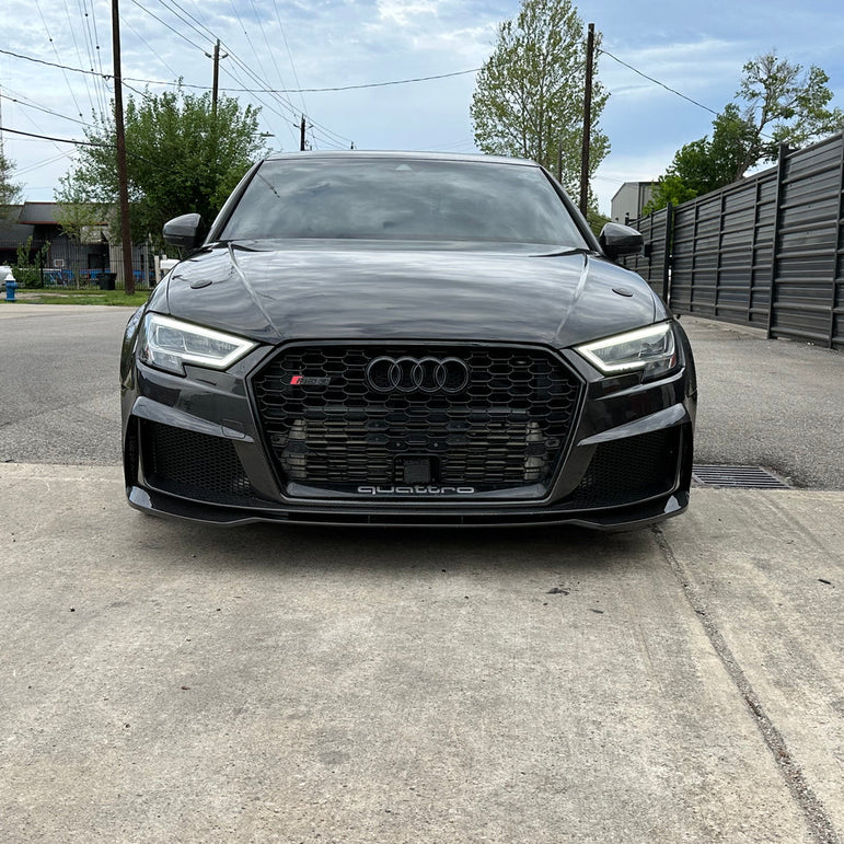 Karbel Carbon Dry Carbon Fiber RS3 Style Front Bumper for Audi A3 & A3 S Line & S3 2017-2020 8.5V