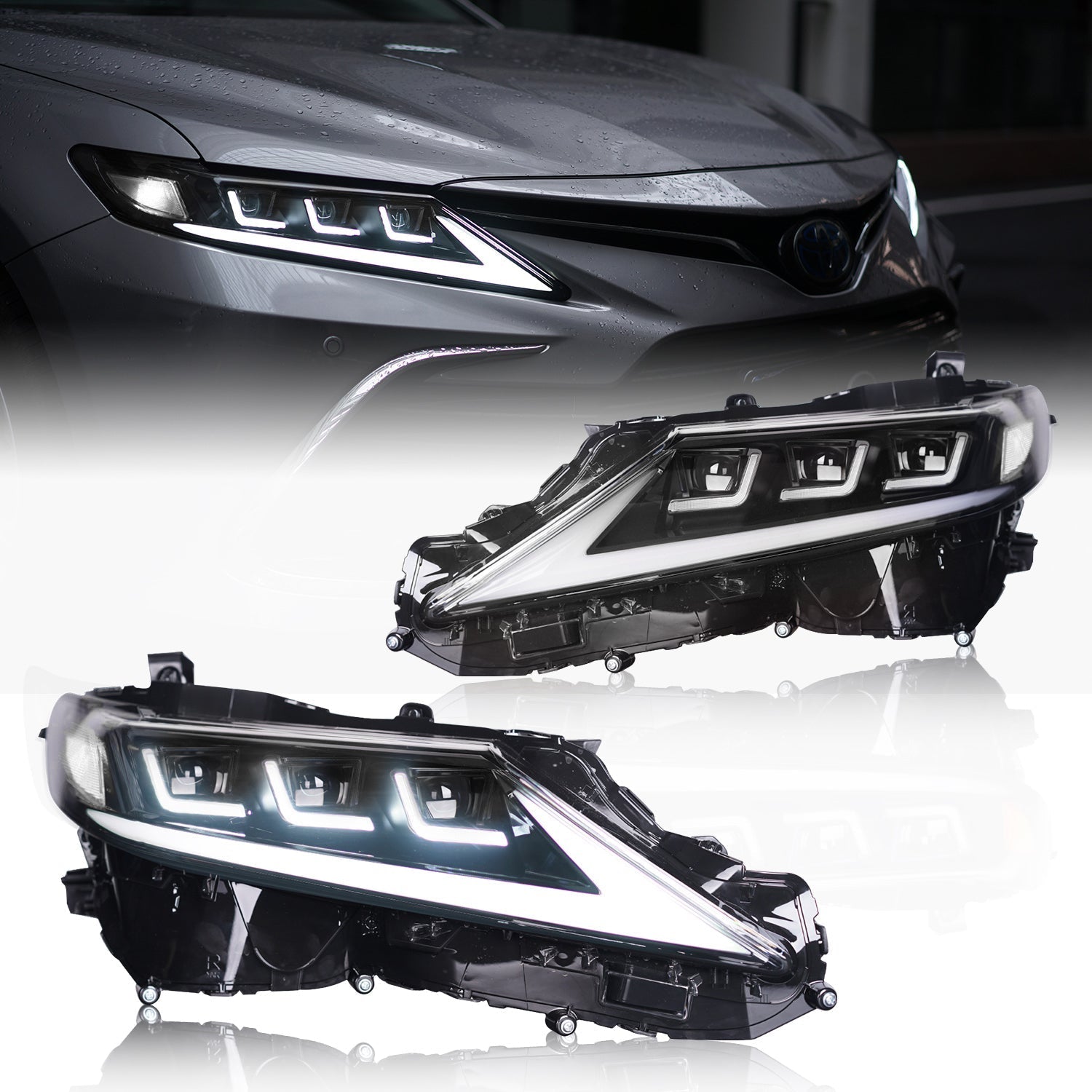 Full LED Headlights Assembly For Toyota Camry 2018-2022