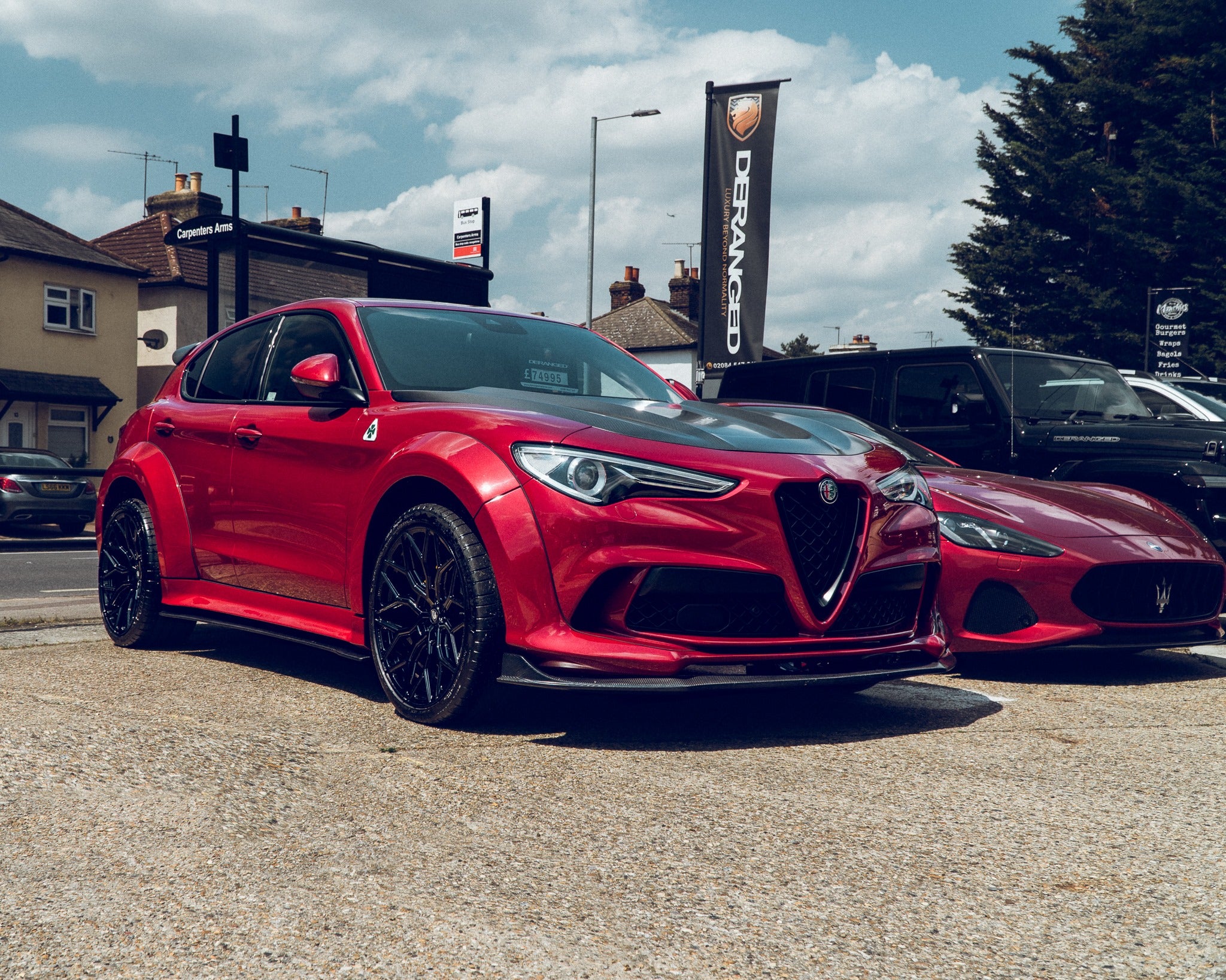 SD Carbon Partial Carbon Fiber Widebody Kit For Alfa Romeo Stelvio 2.0T