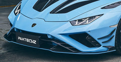 PAKTECHZ Carbon Fiber Front Canards for Lamborghini Huracan EVO RWD