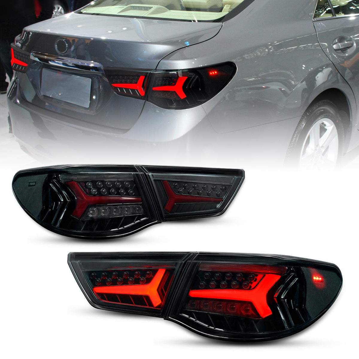 Full LED Tail Lights Assembly For Toyota Reiz/Mark X 2010-2013