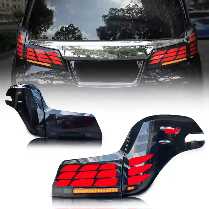 Full LED Tail Lights Assembly For Toyota Alphard 2015-2023