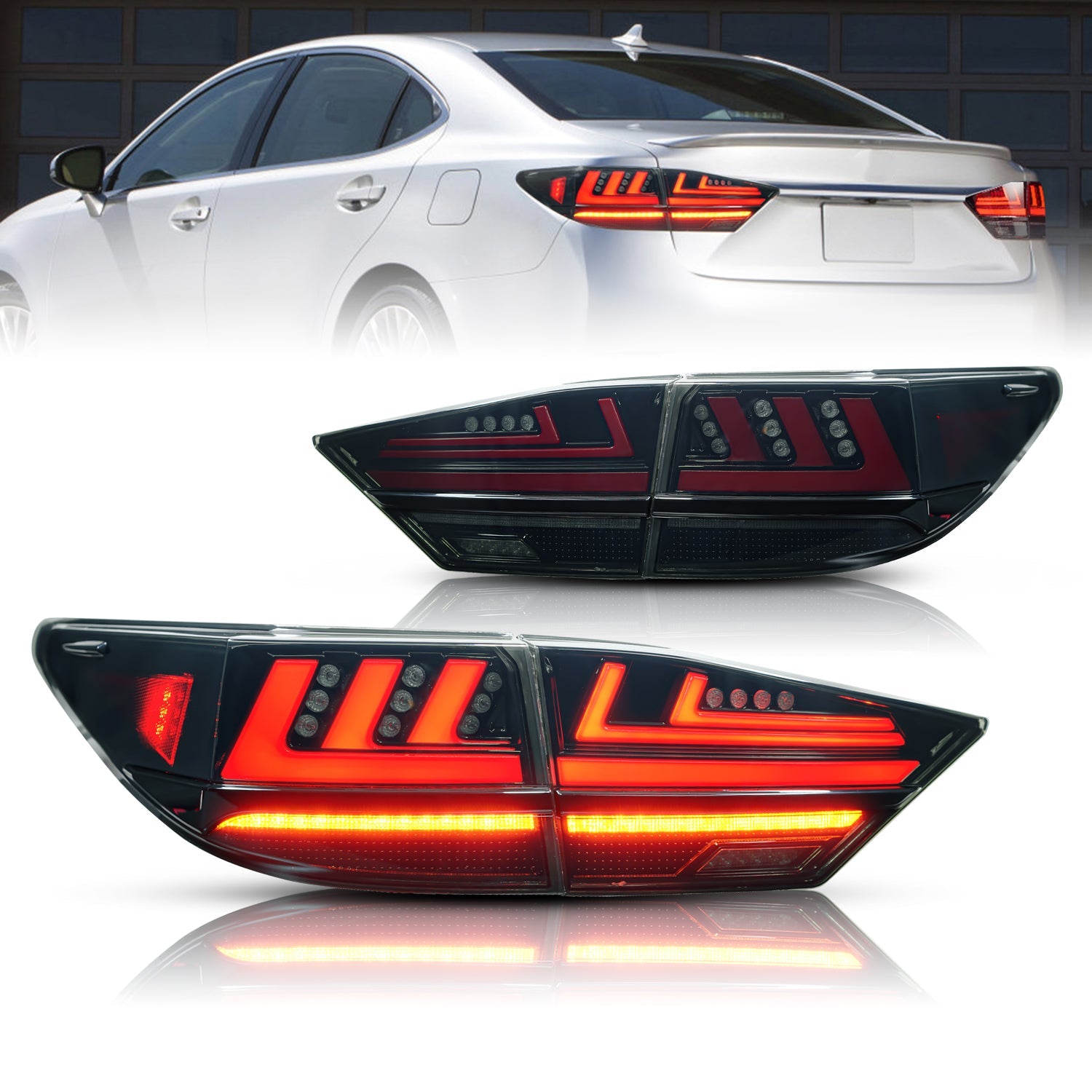 Full LED Tail Lights Assembly For Lexus ES300 2013-2017