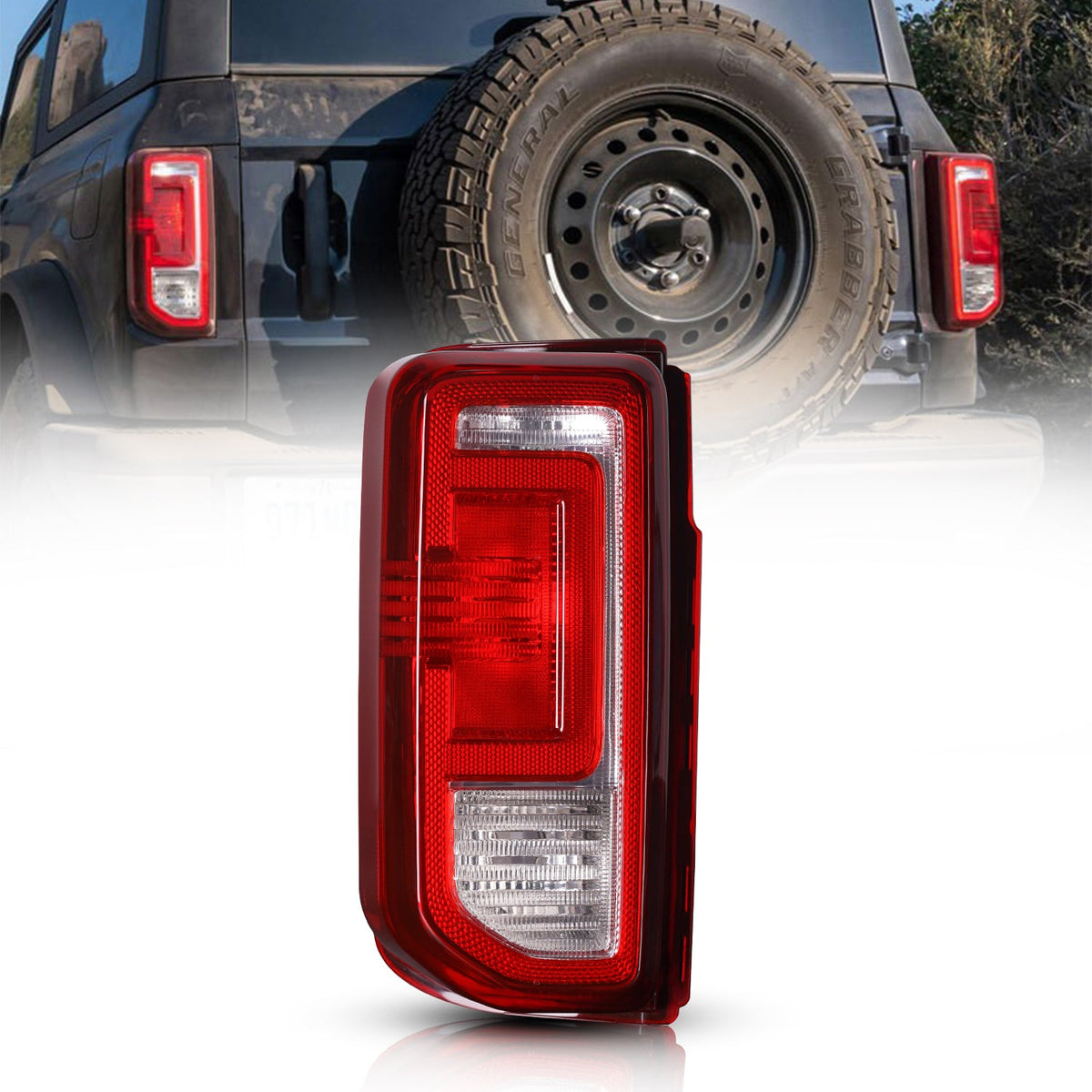 Tail Light Assembly For Ford Bronco 2021-2023 2/4 door, OE Style