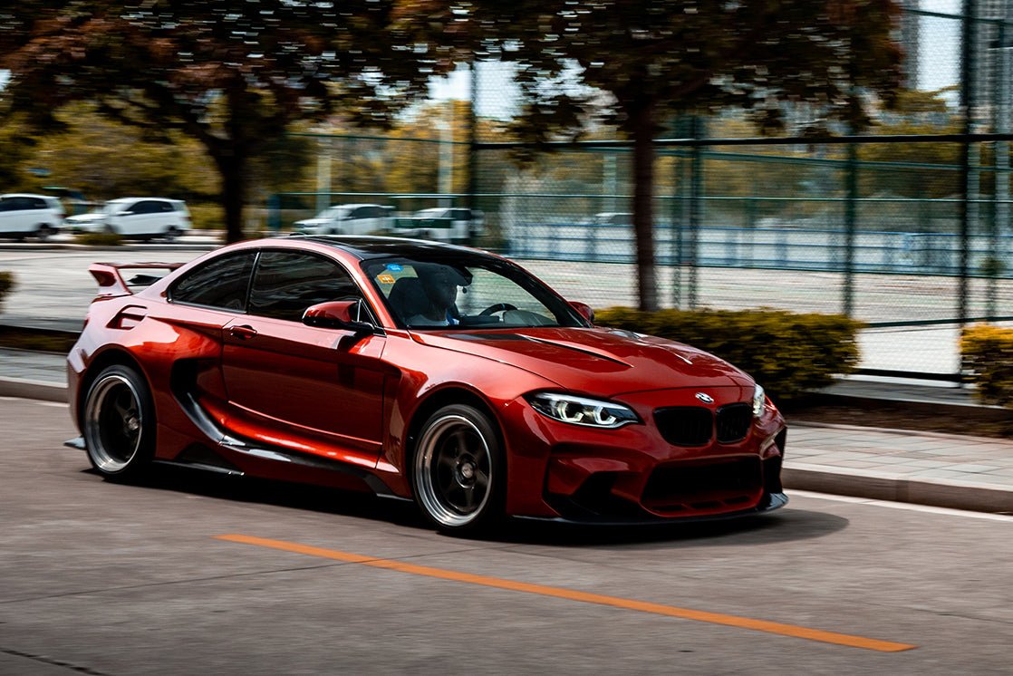 2014 - 2019 BMW 2 Series F22 VR Style Partial Carbon Fiber Wide Body Full Body Kit Aftermarket Carbon Fiber Part / Bodykit - Robot Bodykits
