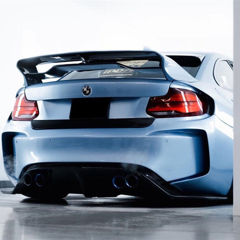 2014–2021 BMW VR - Style Trunk Spoiler Wing, Fits 2 Series, M2, F22, F87 Aftermarket Carbon Fiber Part / Bodykit - Robot Bodykits