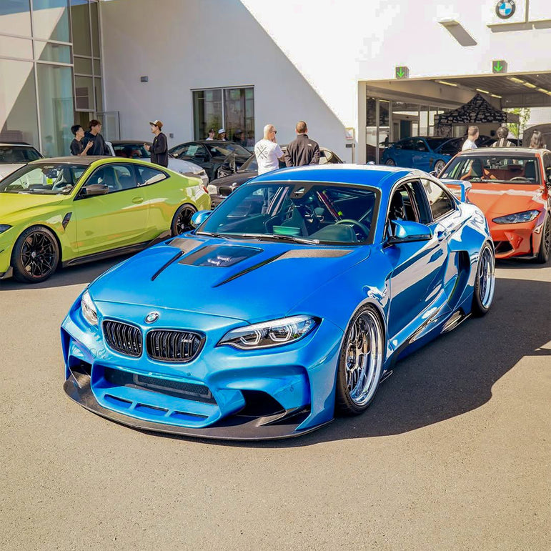 2016-2020 BMW M2 F87 VR Style Partial Carbon Fiber Wide Full Body kit Aftermarket Carbon Fiber Part / Bodykit - Robot Bodykits
