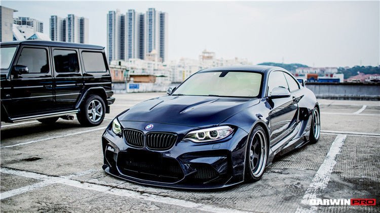 2016 - 2020 BMW M2 F87 VR Style Partial Carbon Fiber Wide Full Body kit Aftermarket Carbon Fiber Part / Bodykit - Robot Bodykits